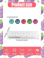 5 Cavity Grape Silicone Mold – Silicone Fruit Mold for Chocolate, Candy, Fondant, Candle, Soap, Resin & Cake Decor, 3D DIY Baking Tool for Parties & Gifts (Grape)