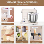 7.4QT Household Stand Mixer 800W with CSA Certified and Aluminum Die Casting, Kitchen Electric Mixer Metal Food Mixer with Stainless Steel 7L Bowl, Dough Hook, Whisk and Beater