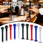 2Pcs Coffee Scoop & Funnel for Reusable K-Cup Pods, 2Tbsp Dosing Spoon, 51mm Espresso Tamper, BPA-Free PCTG, Dishwasher Safe, for Espresso Machines, Coffee/Protein Powder, Blue, 2 Models A&B