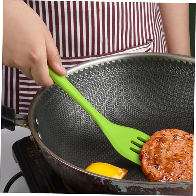5pcs Silicone Utensil Kit Non-stick Cooking Gadgets Heat Resistant Egg Whisk and Baking Tools Set with Hanging for Kitchen Organization