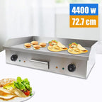 Electric Griddle, Electric Flat Top Griddle Non-Stick Teppanyaki Grill For Stir-Fry Omelets Pizza Pancakes Bacon, Adjustable Thermostatic Control 110V 4400W 29"
