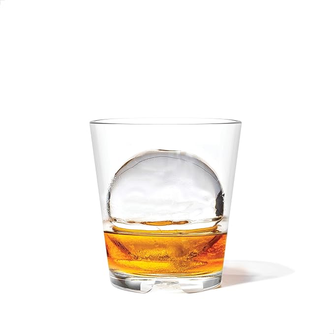 TOSSWARE RESERVE 8oz Stacking Rocks, SET OF 4, Premium Quality, Tritan Dishwasher Safe & Heat Resistant Unbreakable Plastic Whiskey Glasses, Clear