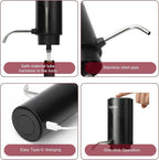 Electric Wine Aerator, Wine Decanter, Wine Dispenser, Wine Gift, Automatic One-Touch Wine Pourer Pump Wine Oxidizer for Red and White Wine Re-chargeable