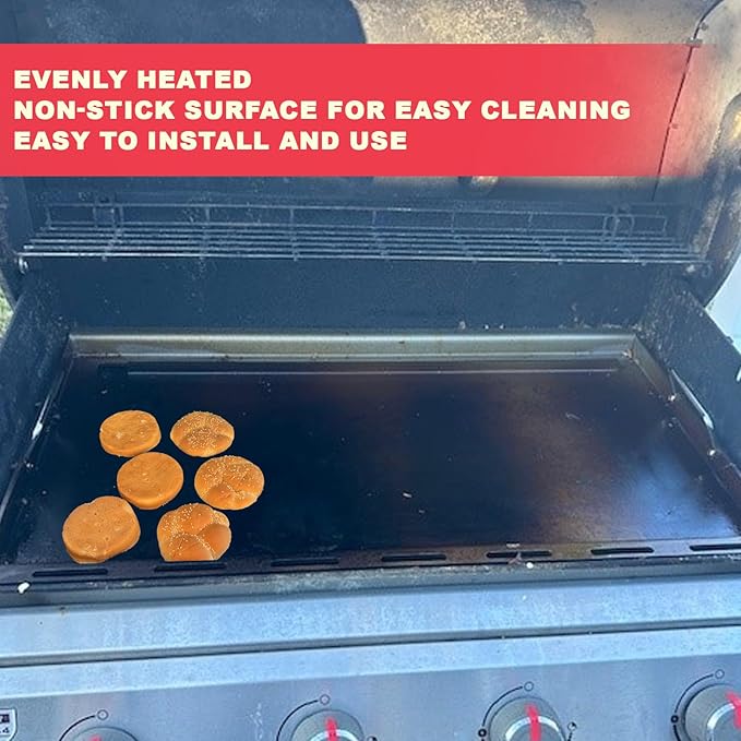 6789 Genesis II 400 Full Size Griddle Insert for Weber GS4 II 400 Series Grills Parts Genesis 2 E-410 S410 E-435 S-435 E-440 S-440 LX E/S-440 Flat Top Griddle with Handles, Carbon Steel for 66097