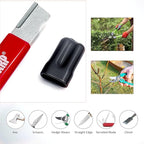 Tool Sharpener, Blade Sharpener, Carbide Sharpener, Knife Sharpening Tool for Kitchen knives Garden Tools Axe Pocket Knives Pruning Shears Hedge Scissors Clippers Pocket Knives (RED)