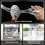 2 Pcs Potato Smasher, Mashed Potato Masher, Stainless Steel Masher Kitchen Tool for Avocado, Bean, Fruit, Vegetables, Food