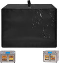Heavy Duty Smart Oven Air Fryer Cover for Emeril Lagasse Dual Zone 360 25QT French Door,17.73"Dx15.37"Wx13.79"H, 600D Heat-Resistant Nylon w/Aluminum Foil, Waterproof Kitchen Appliance Cover