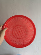 8 pcs Plastic Wash Basket Round Perforated Colander Wash Vegetables and Fruits Drain Cooked Pasta Kitchen Essentials Food Strainer Basket Strainer Kitchen Blue pink green red