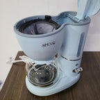 SIHOiSi Electric coffee makers – Compact and User-Friendly with Auto Pause & Serve, Reusable Filter, Office & Dorm Use, Blue