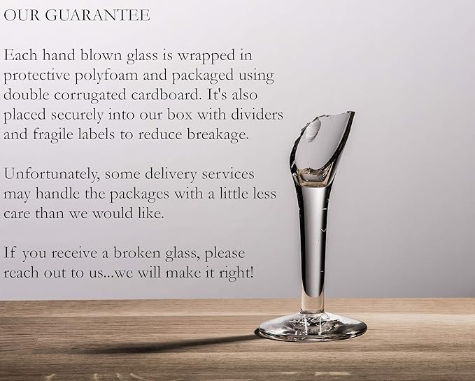 Hand Blown Mexican Drinking Glasses – Set of 6 Confetti Rock Tumbler Glasses (10 oz each)