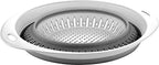 Collapsible Colanders (Strainers) for Fruit Vegetable Food Sizes 8" - 2 Quart (grey)