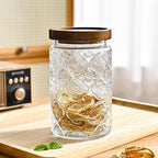 Adodeen 32oz Vintage Glass Jars With Lids, Airtight Food Storage Containers, Kitchen Canisters For Sugar, Coffee, Tea, Spice, Flour, Candy Cookie, Pasta, Cereal, Cute Decorative Jars