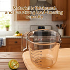 Plastic Measuring Cups Set, 3PCS with Pour Spout & Handle, Multi-Scale (cup | oz | ml) Stackable Liquid & Dry Measuring Tools for Baking Cooking, Essential Kitchen Gadgets (Coffee Brown)