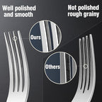 Silverware Set for 12, 60 Piece 18/10 Stainless Steel Flatware Utensils Cutlery Set, Mirror Polished knives Forks and Spoons Silverware Sets,Dishwasher Safe for Dinner Home Kitchen Wedding Party