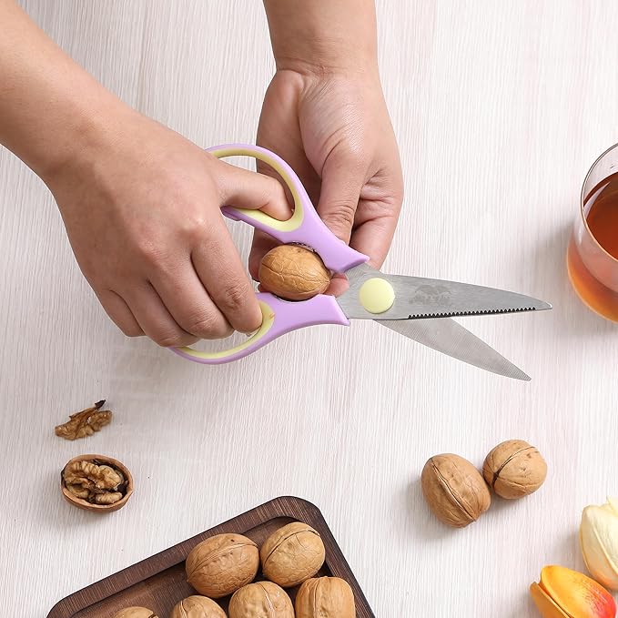 Mr. Pen- All Purpose Kitchen Shears with Protective Sheath, 2pcs, 8 Inch, Dishwasher Safe, Stainless Steel Food Scissors with Micro-Serrated Blades, Soft Grip, Durable Utility Kitchen Shears