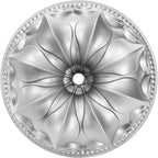 Frcctre 9 Inch Non-Stick Fluted Cake Pan, 10 Cups Heavy Duty Fluted Tube Cake Pan Baking Mold Easy Release Aluminum Baking Mold for DIY Cakes