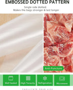Syntus 11" x 75' and 8" x 75' Food Vacuum Seal Roll Keeper with Cutter Dispenser, Commercial Grade Vacuum Sealer Bag Rolls, BPA Free Food Vac Bags, Ideal for Storage, Meal Prep and Sous Vide