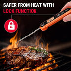 TempPro Digital Instant Read Meat Thermometer for Grilling Waterproof Kitchen Food Thermometer with Calibration Backlight Baking Bread Candy Thermometer Cooking Tools Utensils (Previously ThermoPro)