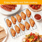 Toaster Oven Accessories for Hamilton Beach Easy Reach 4 Slice Countertop Toaster Oven, 10.9×9.2 IN Food Grade Stainless Steel Toaster Oven Replacement Parts Wire Rack, Dishwasher Safe