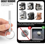 O-Ring Gasket Seal & Brew Valve Tool Set – Compatible with Jura Accessories and Krups Replacement Parts, Security Oval Head Key for Coffee Machine Repair, Replacement & Maintenance