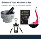 Hicoup Wine Opener - Professional Corkscrews for Wine Bottles w/Foil Cutter and Cap Remover - Manual Wine Key for Servers, Waiters, Bartenders and Home Use - Stainless Steel with Bai Ying Wood Inlay