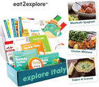 eat2explore Cooking Kits for Kids 14 Pcs – Interactive & Educational Kids Cooking Sets Real for Ages 5 and Up,3 Recipe Cards & Global Ingredients – Perfect for Families and Homeschooling Italy Edition