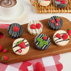5 PCS Silicone Strawberry Molds, 3D Strawberry Fondant Molds for Chocolate, Candy, Cake Decoration, Cupcake Topper