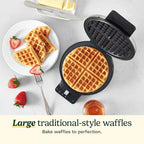 Cuisinart Waffle Maker,1250W Round Classic Waffle Iron,5-Setting Adjustable Browning Control,WMR-CAP2,Brushed Stainless,(Pack of 2)