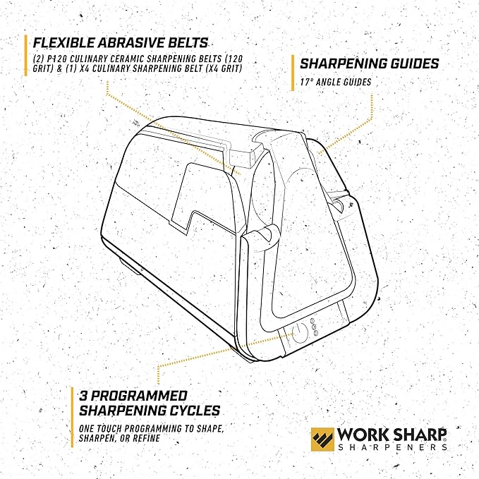 Work Sharp Professional Electric Culinary E5 Kitchen Knife Sharpener