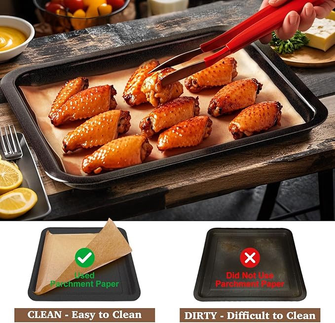 120 Pcs Air Fryer Parchment Paper Compatible with the Breville Smart Oven Air Fryer Pro BOV900BSS, 9''x13'' Disposable Airfryer Liner Paper for Cuisinart Airfryer Toaster Oven Combo Accessories