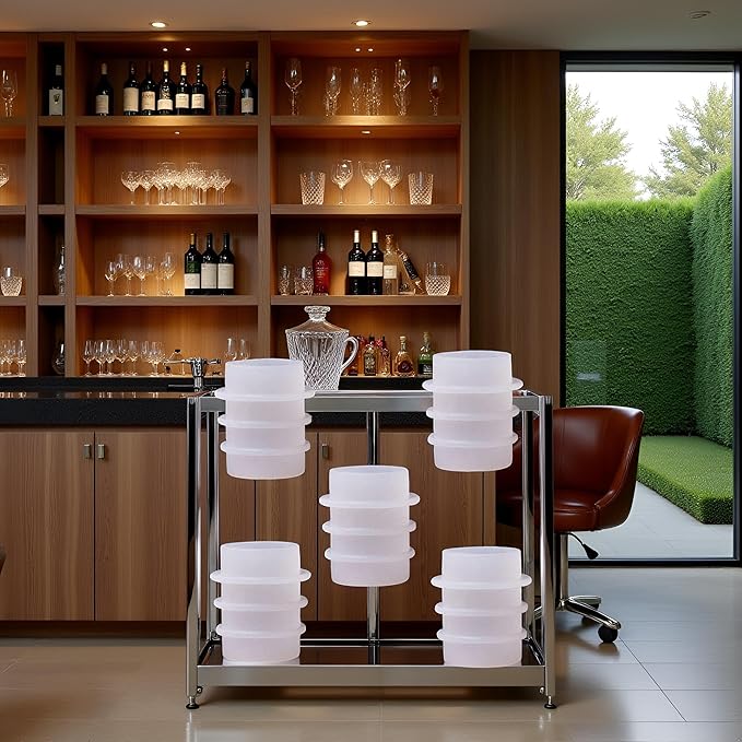 5Pcs White Bottle Stopper Silicone Mold,Crystal Epoxy Wine Bottle Stopper Mold,Reusable Beverage Bottle Stoppers Silicone Molds Cork Cover Wine Stoppers,Bar and Wine Tools