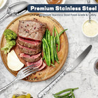 Silverware Set, 20 Piece Stainless Steel Flatware Set, Silverware Set for 4,Mirror Polished Cutlery Set, Tableware Set Includes Knife, Fork, Spoon