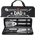 Dad Gifts from Daughter, Dad Grilling Accessories Christmas, Heavy Duty Stainless Steel Grill Set BBQ Grill Tools for Outdoor Grill with Aluminum Case, Grill Utensils Set Ideal Grilling Gifts
