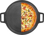 Laser-etched Nonstick Pizza Steel, 3-Layer Hybrid Steel Pizza Pan with Aluminum Core, Better Thermal Conductivity than Stone, Safe Up to 900°F, Food-grade Non-stick Oven Baking Pan, PTFE & PFAS Free