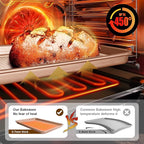 Wildone 2 Pack Half Sheet Baking Pans, Honeycomb Embossed Nonstick Baking Sheet 17.5x12 In, Thicker Carbon Steel Cookie Sheet, Even Heating & Warp Resistant, Rose Gold