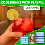 3 Pcs Silicone Chocolate Molds - Building Brick Mold Silicone Non-Stick Ice Cube Tray, Easy to Use & Clean - Designed for Candy, Chocolate, Ice, Gelatin, Soap, Jelly Shots, Cake Decorating & More Fun