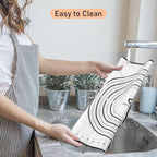 Silicone Pastry Mat, Baking Mat for Rolling Out Dough, Dough Mat for Rolling, Fondant Mat, 20''(W)28''(L), Black