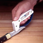 AccuSharp Knife Sharpener, Ergonomic Comfortable Handle, Compact & Easy to Use, Restore and Hone Straight & Serrated Knives, Celebrating America's 250th Anniversary
