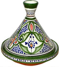 Moroccan Handmade Serving Tagine Exquisite Ceramic With Vivid colors Original 8 inches Across