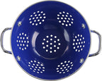 Calypso Basics by Reston Lloyd Powder Coated Enameled Colander, 1.5 Quart, Indigo,8705