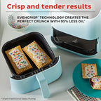 Instant Pot Vortex 2QT Mini Air Fryer,Small Air fryer that Crisps,Reheats, Bakes,Roasts for Quick Easy Meals,Includes over 100 In-App Recipes, is Dishwasher-Safe, from the Makers of Instant Pot, Aqua