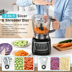 All-in-One Blender & Food Processor, 10-in-1 Professional Blender for Smoothies, Ice Crushing, Dough Making, Chopping, Grinding, Slicing & Shredding, Dishwasher Safe for Kitchen & Home Use