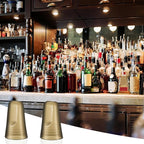Chengu 80 Pieces Liquor Bottle Covers Pour Spout Covers Bar Toppers for Bottles Universal Pour Dispenser Dust Translucent Silicone Rubber Spout Caps for Bar Home Kitchen Tools Supplies (Champagne)