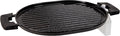 NUWAVE Cast Iron Grill With Enameled Non-Stick Coating, Designed For The NuWave Precision Induction Cooktop Black 16.3" x 10.4" x 0.7"