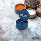 Santa Cruz Shredder Metal Herb Grinder Knurled Top for Stronger Grip 3-Piece Large 2.7" (Blue)