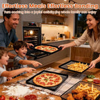 Professional-Grade 1-Pack PTFE Mesh Oven Baskets, 11.5x13.5x1 Inch Non-Stick Solid Oven Trays for Commercial Kitchens & High-Volume Cooking