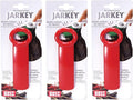 Brix Original Easy Jar Key Opener, Great for Kids and Arthritis and Carpal Tunnel Sufferers, 5.62-Inches, Set of 3, Red