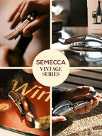 Semecca® Wine Opener – Professional Waiter’s Corkscrew, Double Hinged Wine Key, Wine Bottle Opener with Wooden Gift Box, for Wine Lovers