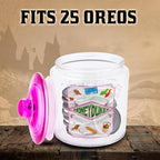 Silver Buffalo Harry Potter Hogsmeade Honeydukes Treats Glass Cookie Snack Candy Jar With Lid (Small)