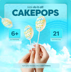BAKETIVITY Kids Baking DIY Activity Kit - Egg Shape Vanilla Cake Pops Baking Kit with Pre-Measured Ingredients – Best Gift Idea for Boys and Girls Ages 6-12